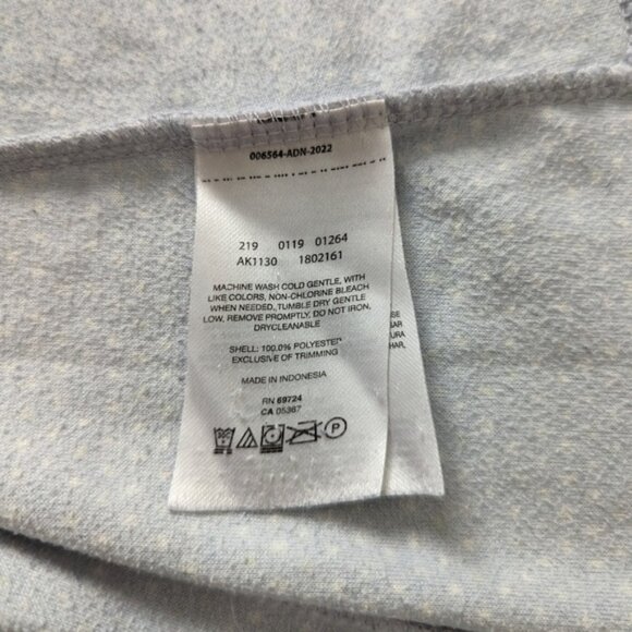 Columbia baby blue white thin fleece pullover women's size Large - Picture 5 of 8